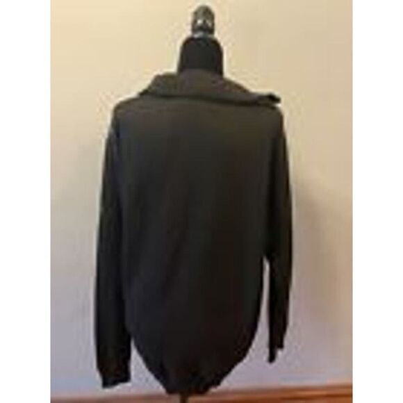 Marx & Dutch Sweater Adult Pattern Blue and Gray Men 1/4 zip - Size XXL - Picture 3 of 8